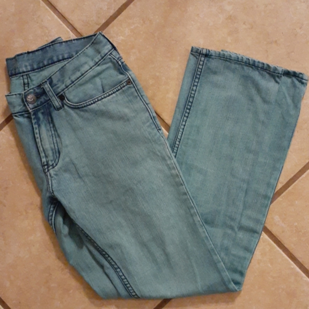 Bullhead Denim Teal Jean's Dillion Skinny 28x30
